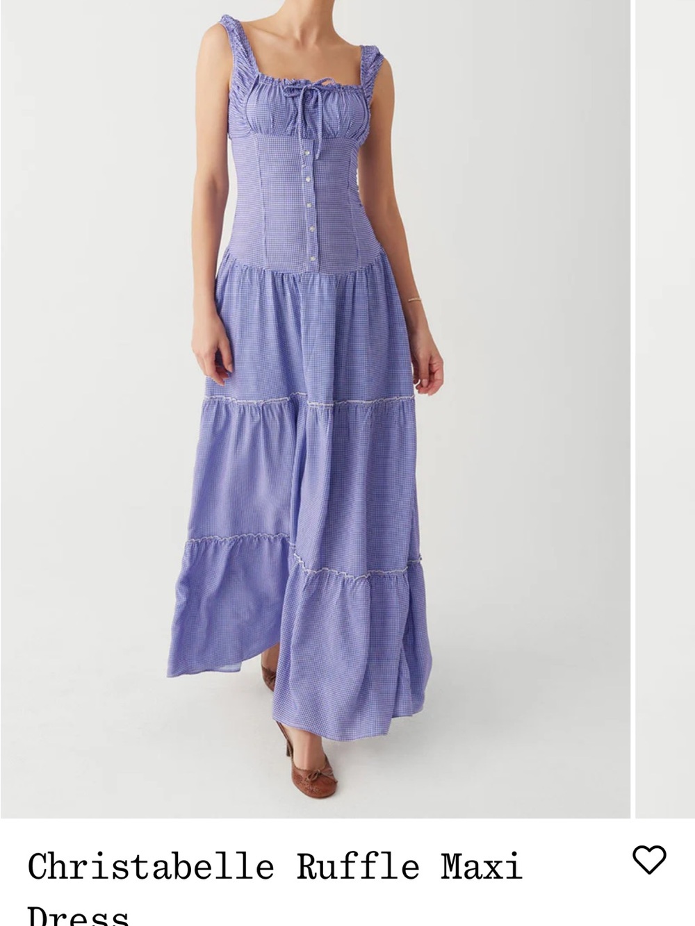 Frankie's Bikinis Lavender Ruffle Tiered Maxi Skirt